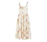 Yumi White Floral Broderie Anglaise Midi Sun Dress