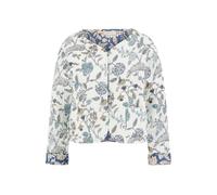 Yumi White Floral Reversible Cotton Quilted Jacket (UK, Numeric, 14, White)