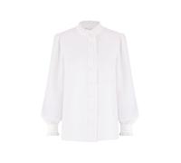 Yumi White Frill High Neck Shirt 10 White