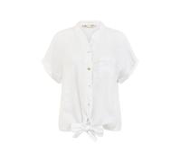 Yumi White Italian Linen Shirt L White