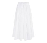 Yumi White Midi Boho Skirt White 10