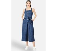 Yumi Women's Blue Chambray Button Through Jumpsuit | Size: 16 Yumi Blue 16