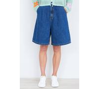 Yumi Women's Blue Denim Wide Leg Shorts | Size: 10 Yumi Blue 10