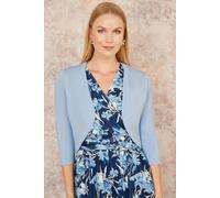 Yumi Women's Blue Knitted Bolero | Size: Medium Yumi Blue M