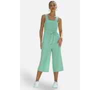 Yumi Brown Stripe Strappy Jumpsuit In Mint Mint