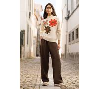 Yumi Women's Brown Wide Leg Trousers | Size: 16 Yumi Brown 16