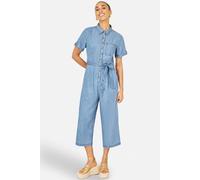 Yumi Women's Cotton Denim Jumpsuit in Light Blue | Size: 16 Yumi Light Blue 16
