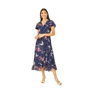 Yumi Womens/Ladies Crane V Neck Wrap Dress GT37519