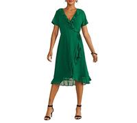 Yumi Womens/Ladies Frill V Neck Wrap Dress GT40367