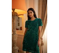 Yumi Women's Green Sequin Tunic | Size: 22 Yumi Green 22