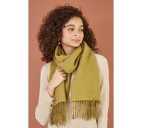Yumi Women's Green Two Tone Soft Scarf Yumi Green One Size