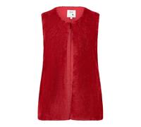 Yumi Womens/Ladies Collarless Faux Fur Sleeveless Gilet GT47903