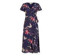 Yumi Womens/Ladies Crane V Neck Wrap Dress GT37519