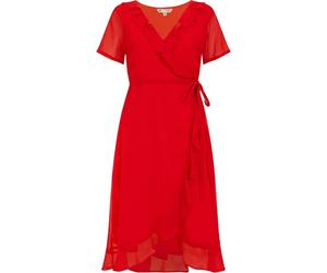 Yumi Womens/Ladies Frill V Neck Wrap Dress GT40367