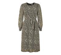 Yumi Womens/Ladies Leopard Print Crew Neck Skater Dress GT41616