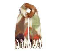 Yumi Women's Multi Colour Swirl Fluffy Scarf Yumi Multicolor One Size