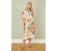 Yumi Women's Multicoloured Folk Print Relaxed Tunic Yumi Multicolor One Size