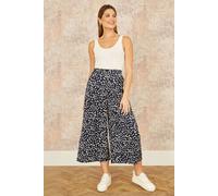 Yumi Women's Navy Dash Print Culottes | Size: 10 Yumi Navy 10