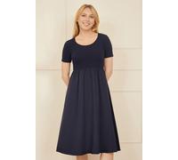 Yumi Navy Jersey Top and Cotton Midi Dress Yumi Navy 10