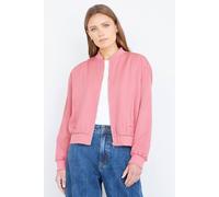 Yumi Women's Pink Relaxed Lightweight Bomber Jacket | Size: 8 Yumi Pink 8