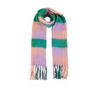 Yumi Women's Purple & Green Check Fluffy Scarf Yumi Multicolor One Size