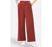 Yumi Women's Terracotta Linen Mix Trousers in Brown | Size: 8 Yumi Brown 8