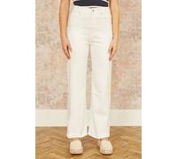 Yumi Women's White Wide Leg High Waist Jeans | Size: 12 Yumi White 12