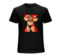 YUMIAN Bobobearart Bobo Bear Gayart Gay Art Pride T Shirt Adam Likes Harness Red Graphic Tshirts Humor Print Men Streetwear Black M