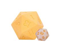 YUMILI 100g Dice Bath Bomb with Polyhedral Dice Inside Bubble Bath Fizz Ball Essential Oil Salt Bath Bomb for Bubble Spa Bath (Mimosa)