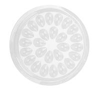 YUMILI 50pcs Disposable Eyelash Glue Holder Transparent Plastic Eye Lash Extension Glue Stand Pad