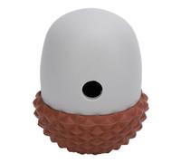 YUMILI Dog Food Dispensing Ball Toy Acorn Shaped Interactive Slow Feeding Reduce Picky Eating Silicone Dog Feeder Dispensing Ball (Coffee with Grey)