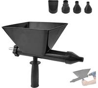 YUMILI Electric Mortar Grout Gun, Caulking Tool Kit for Pointing with 4 Nozzles, Metal Cement Grouting Sprayer for Bricks Walls