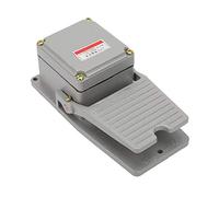YUMILI Foot Pedal Switch, LT3 250V 15A Industrial Momentary Pedal, Non-Slip Silver Contacts Aluminum Foot Switch Controller for Welding Machines Lathes Grinders