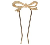 YUMILI Hair Pin Simple Beautiful Exquisite Eye Catching Convenient Durable Practical Hair Fork for Wedding Party Ball (Gold)
