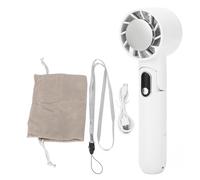 YUMILI Handheld Cooling Fan, 5 Speed Levels Adjustable USB Charging, Portable Small Pocket Fan, Summer Outdoor Travel Essentials,Dad Gifts for Men Women (white)