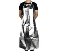 YUMILI Heat Resistant Apron, 1000 Degree High Temperature Heat Protective Apron, Aluminum Foil Home Cooking Apron for Working Safety/Cooking/Barbecue