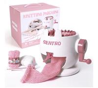 YUMILI Knitting Machine, 841-1A Cylinder Hand-Cranked Weaving Educational Toys Children's Large-Size DIY Weaving Loom Machine with Reinforcement Parts for Crafting Scarves Hats Gloves Socks