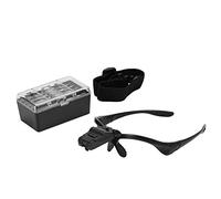 YUMILI LED Head Illuminated Magnifying Loupe Jeweler Watch Repair Eyelash Extension Headband Magnifier