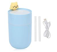 YUMILI Mini Humidifier 260ml Cartoon Moisturize Skin Silent Dual Modes Intermittent Continuous Nanoscale Mist USB Humidifier (Blue)