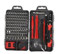 YUMILI Mini Precision Mechanics Screwdriver Set, 115 in 1 Repair Tool Set, Multifunctional Watch Phone Repairing Removal Hand Tool (red)