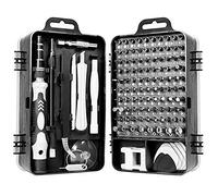 YUMILI Mini Precision Mechanics Screwdriver Set, 115 in 1 Repair Tool Set, Multifunctional Watch Phone Repairing Removal Hand Tool (Black)