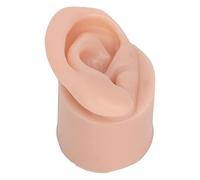 YUMILI Silicone Ear Model Medium Skin Color Piercing Practice Ear Model for Earrings Display Teaching Instructions (Left)