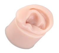 YUMILI Silicone Ear Model Medium Skin Color Piercing Practice Ear Model for Earrings Display Teaching Instructions (Right)