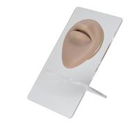 YUMILI Silicone Lips Model 3D High Simulation Lifelike Elastic Lip Piercing Practice Fake Lip Model for Training (Dark Skin)