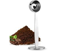 YUMILI Stainless Steel Coffee Measuring Spoon with Tamper, 1-unit, Ideal for Coffee Bean Powder, Cocoa, Protein, Tea, Spices etc., Dishwasher Safe, 14.5 x 5 x 3.5 cm, 87 g