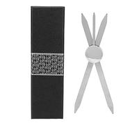 YUMILI Stainless Steel Eyebrow Stencil Ruler - 3 Point Position Ruler for Accurate Microblading & Eyebrow Design (Silver)