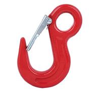 YUMILI Steel Lifting Hook with Latch, Eye Sling Hook Container Heavy Duty rigging Crane Swivel Alloy Steel for Weight Lifting and Ship Construction Load Bearing 3000kg