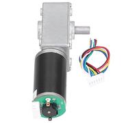 YUMILI Turbo Gear Motor Self Locking High Torsion Speed Reduction Turbine Geared Motor 15mm Shaft Industrial Drive Device (DC12V 80RPM)