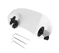 YUMILI Universal Windshield For Motorcycles, Universal Motorcycle Adjustable Clip On Windscreen Wind Deflector Windshield Accessories For Motorcycle Transparent