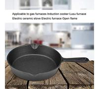 YUMILI Vintage Cast Iron Skillet Frying Pan Non-Stick 16cm 20cm Pre-Seasoned Cooking for Home and Outdoor Chef's Classic for Cooking Baking Searing Sauteing (20cm)
